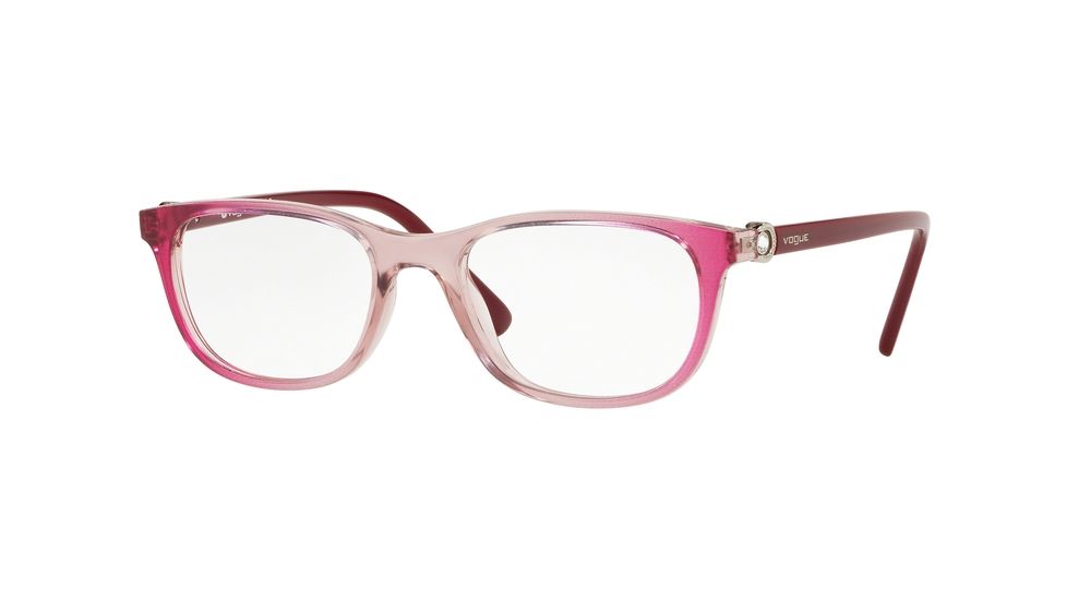 Vogue VO5225B Prescription Eyeglasses 2643-53 - Tr Light Pink Grad Fuxia Frame