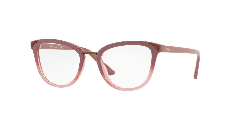 Vogue VO5231 Progressive Prescription Eyeglasses, 51mm, Transp Pink Grad Antique Pink, VO5231-2554-51-PRO