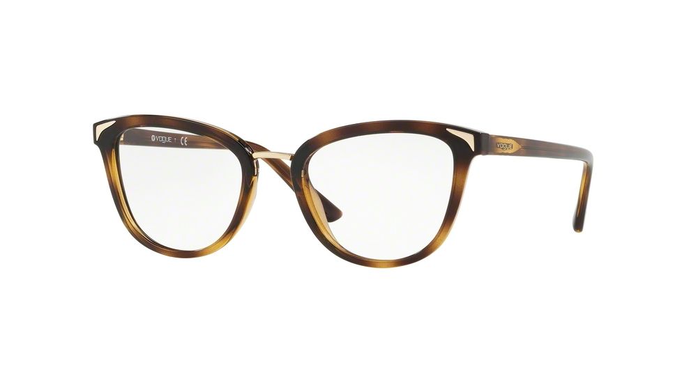Vogue VO5231 Progressive Prescription Eyeglasses, 51mm, Dark Havana, VO5231-W656-51-PRO