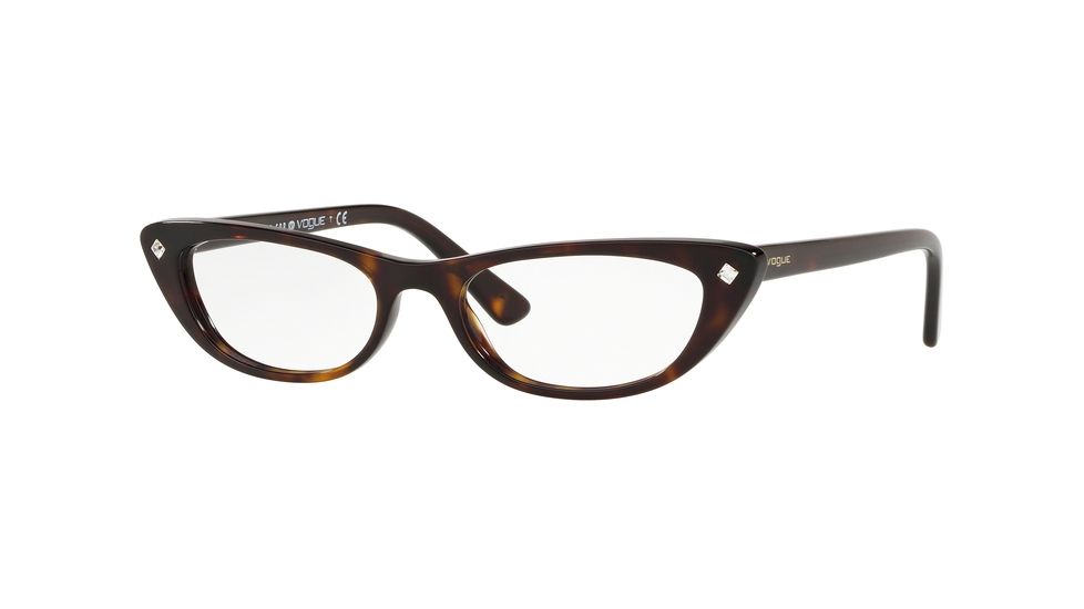 Vogue VO5236B Progressive Prescription Eyeglasses W656-51 - Dark Havana Frame