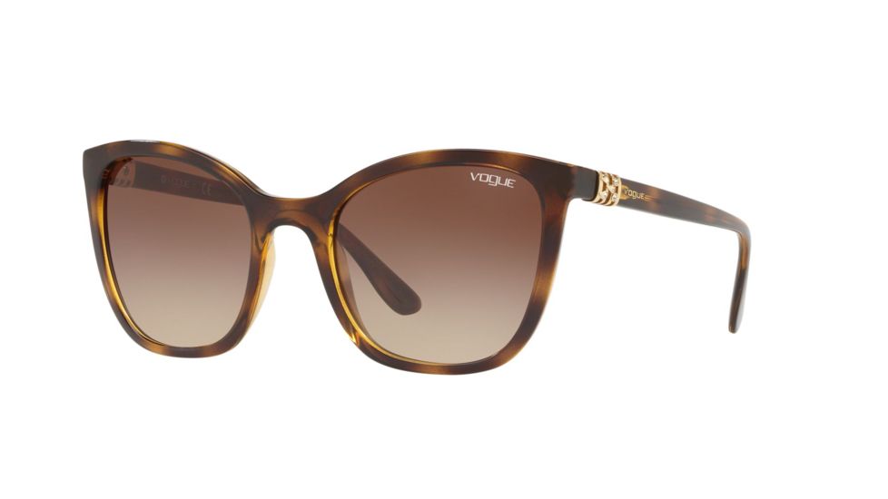 Vogue VO5243SB Prescription Sunglasses, 53mm, Dark Havana, VO5243SB-W65613-53-SV