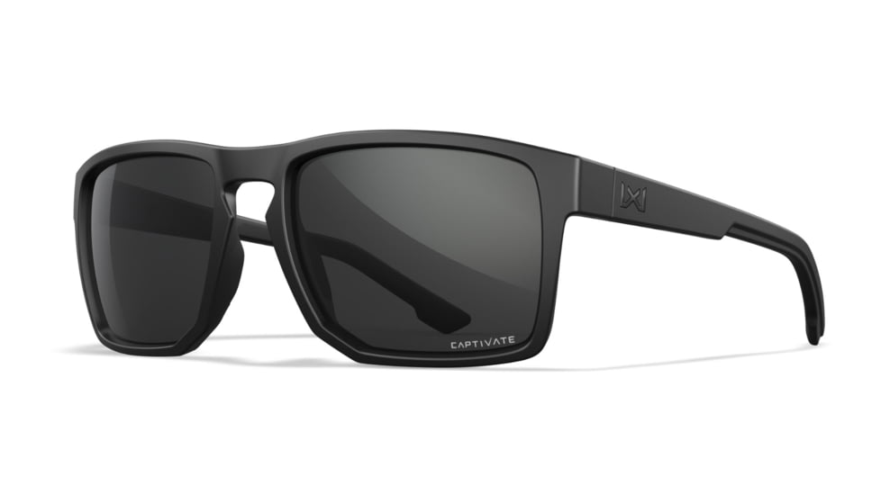 Wiley X WX Founder Active 6 Sunglasses, Captivate Grey/Matte Black Frame, AC6FND02