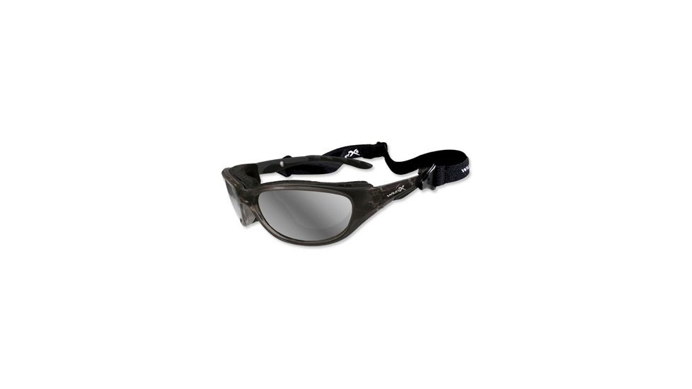Wiley X Airrage Single Vision Prescription Sunglasses, Crystal Metallic Frame, 697SV