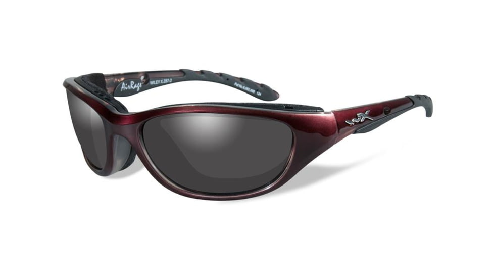 Wiley X Airrage Progressive Prescription Sunglasses, Liquid Plum Frame, 691FPR