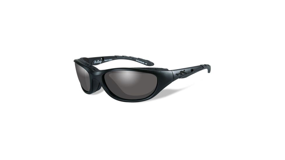 Wiley X Airrage Single Vision Prescription Sunglasses, Matte Black Frame, 694SV