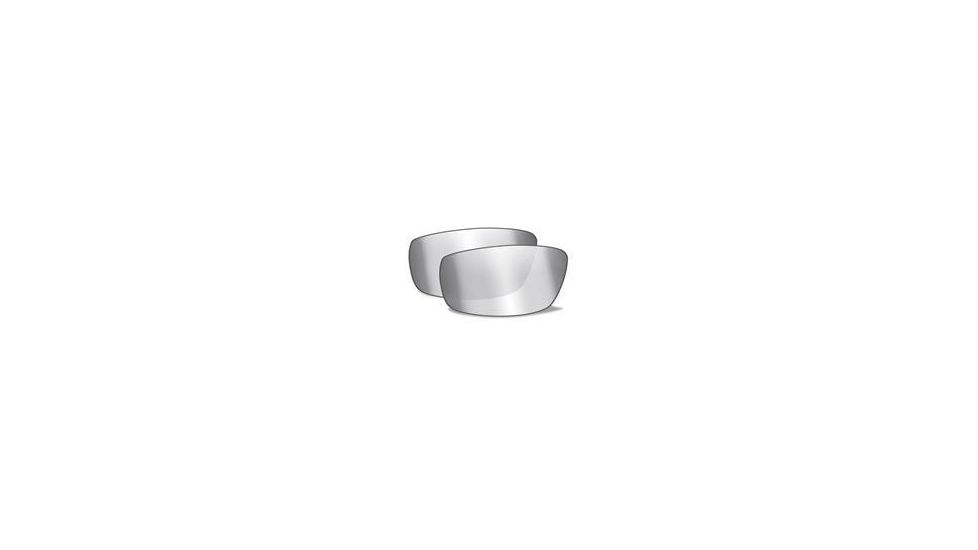 Wiley X Brick Replacement Parts - Silver Flash w/ Smoke Grey Tint Lens Only, 855SF