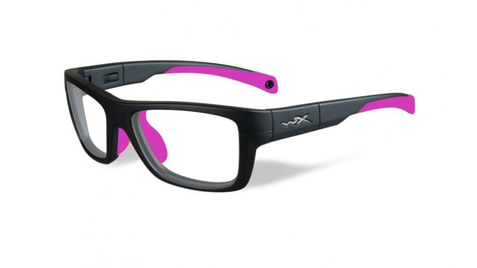 Wiley X Crush Bifocal Prescription Sunglasses, Matte Grey / Deep Pink Frame, YFCRS03BI
