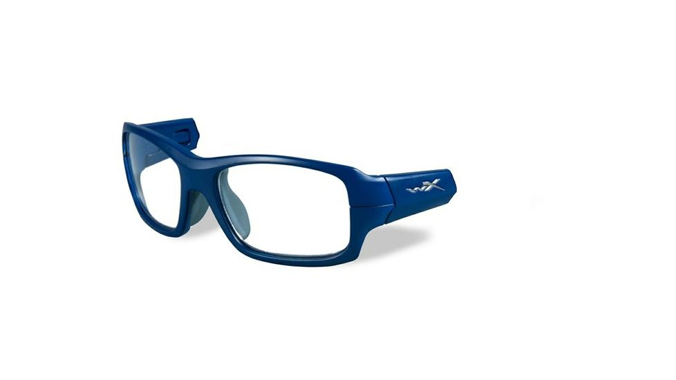 Wiley X Fierce Progressive Prescription Sunglasses, Matte Blue Indigo/Grey Frame, YFFIE01PR