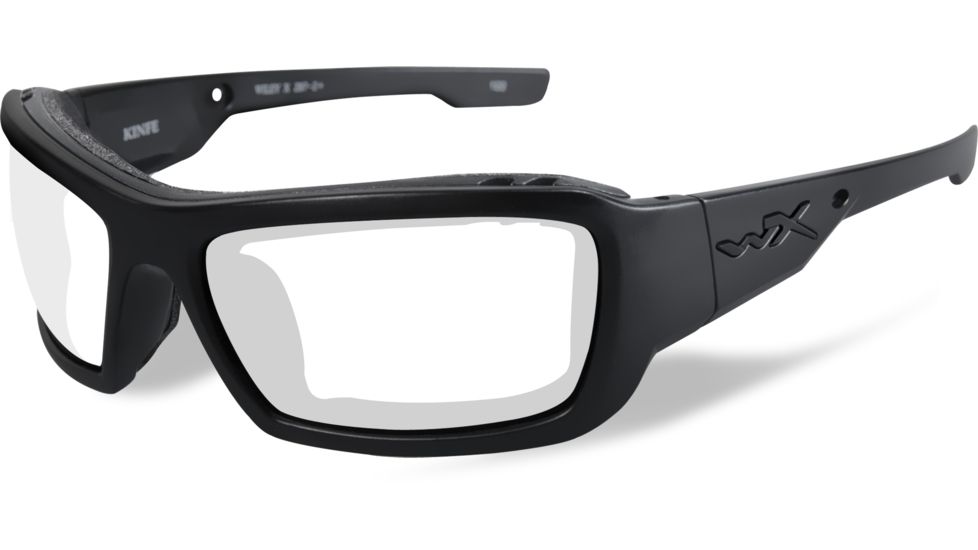 Wiley X Knife Sunglass Frame,Black OPS-Matte Black CCKNI01F