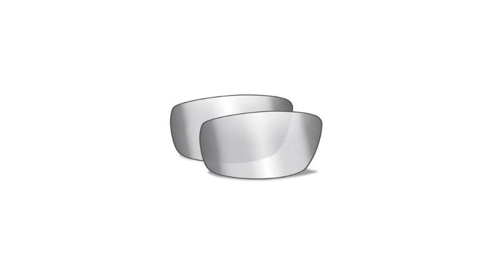Wiley X P-17 Replacement Lens,Silver Flash Smoke Grey P-17SF