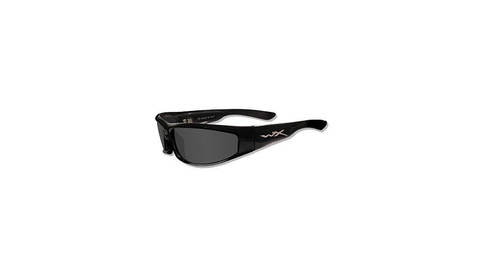 Wiley X REVOLVR Sun Glasses - Smoke Lens / Gloss Black Frame SSREV1