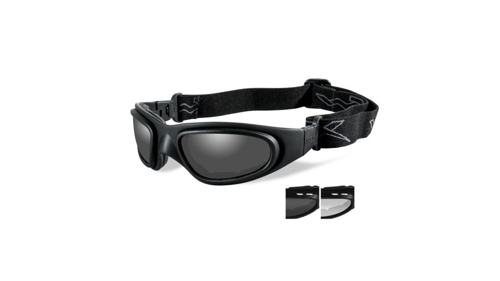 Wiley X Sg-1 Single Vision Prescription Sunglasses, Matte Black Frame, 70SV