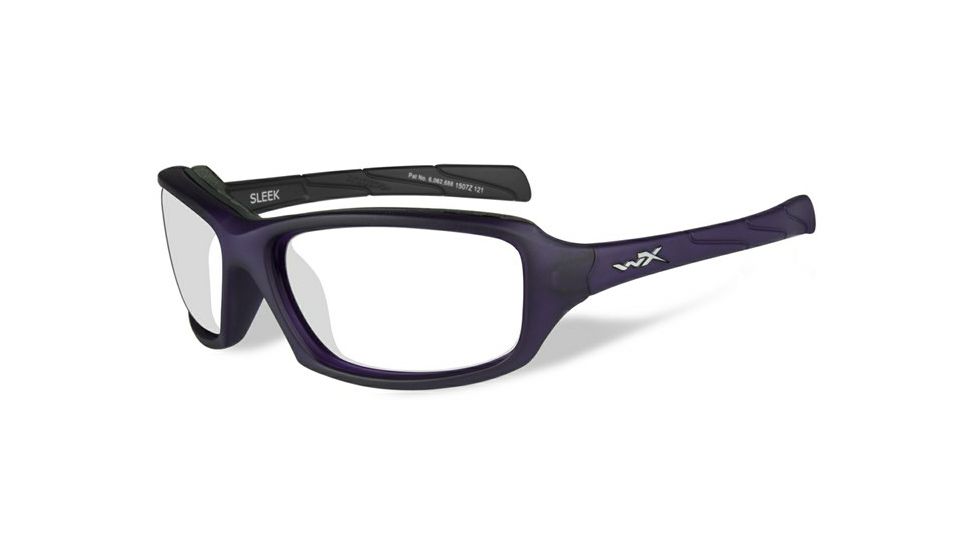 Wiley X Sleek Progressive Prescription Sunglasses, Matte Violet Frame, CCSLE01FPR
