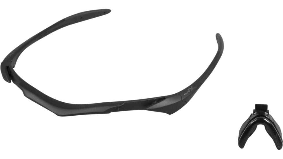 Wiley X Vapor Sunglass Frame,Matte Black 350F