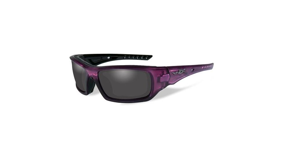 Wiley X WX Arrow Bifocal Prescription Sunglasses, Crystal Plum Frame, CCARR02FBI