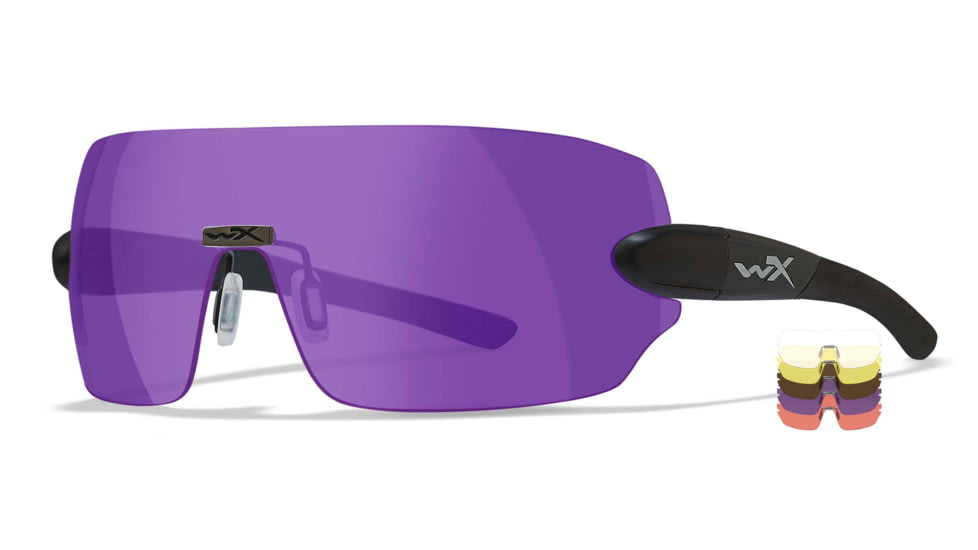 Wiley X Wx Detection Clear Yellow Lens, CLEAR- YELLOW- COPPER- PURPLE-ORANGE, 1205