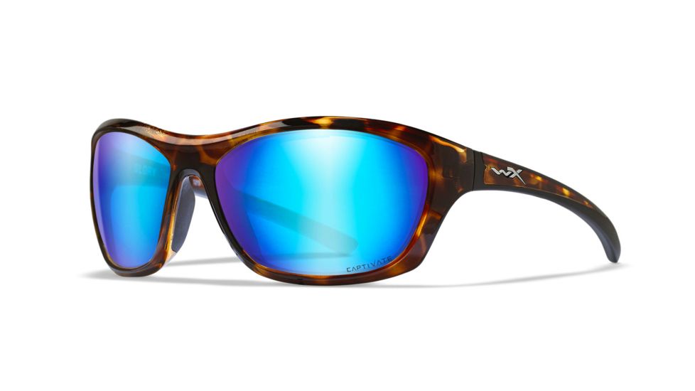 Wiley X -WX Glory - Captivate - Polarized Blue Mirror/ Gloss Demi Frame, ACGLR09