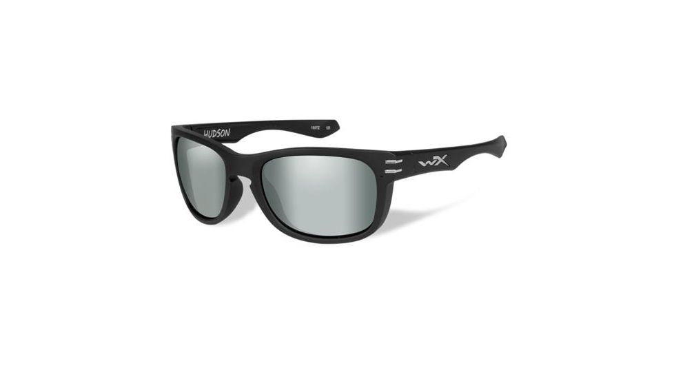 Wiley X WX Hudson Progressive Prescription Sunglasses, Matte Black Frame, ACHUD05FPR