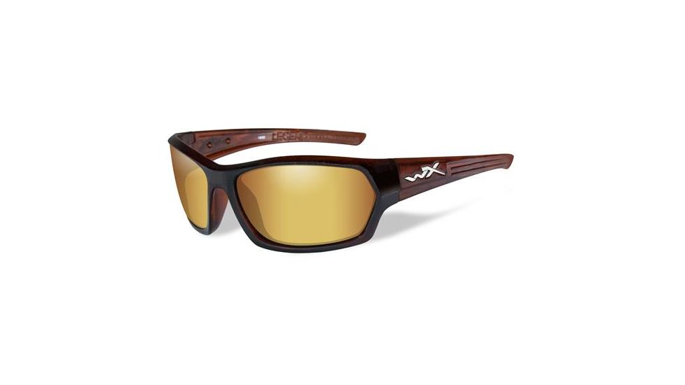 Wiley X WX Legend Bifocal Prescription Sunglasses, Gloss Hickory Brown Frame, SSLEG04FBI