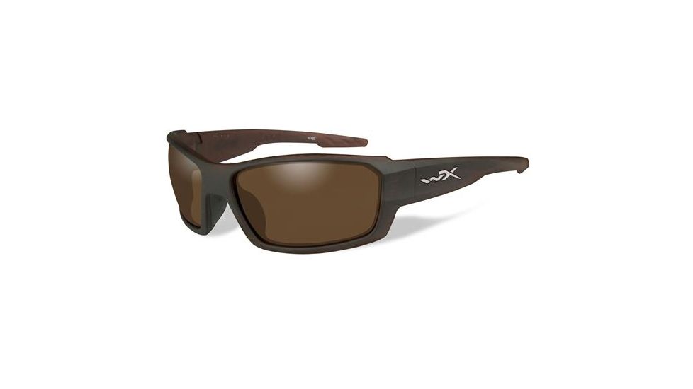 Wiley X WX Rebel Progressive Prescription Sunglasses, Matte Layered Tortoise Frame, ACREB04FPR