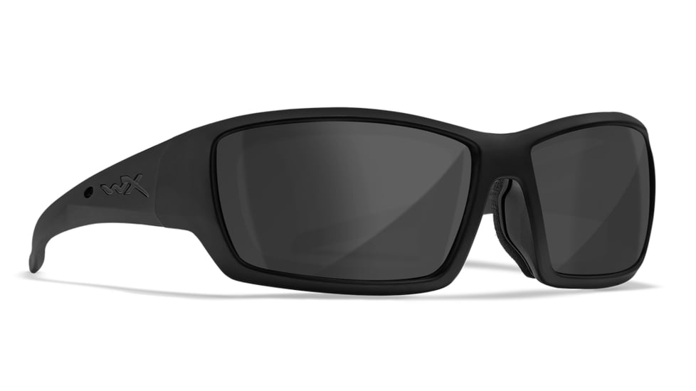 Wiley X WX Shadow Sunglasses, Matte Black Frame, Alt Captivate Pol Grey Lens, CCSHA08ALT
