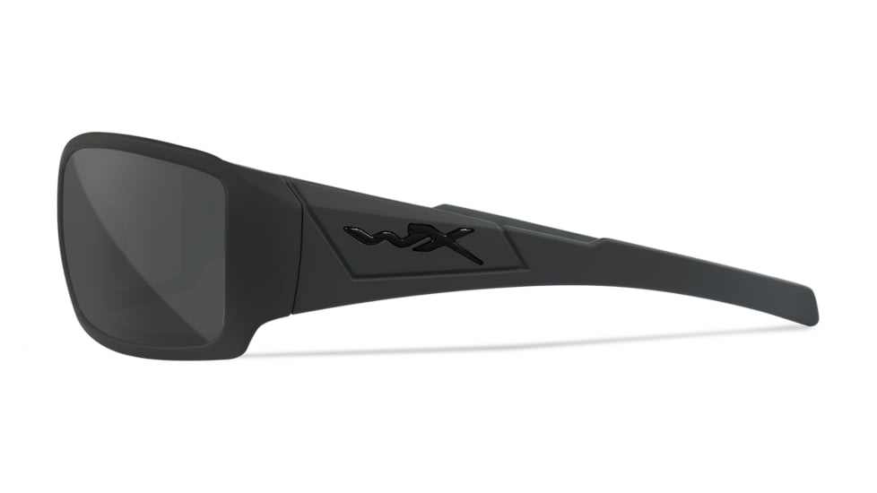 Wiley X WX Twisted Sunglasses, Matte Black Frame, Alt Captivate Pol Grey Lenses, SSTWI08ALT