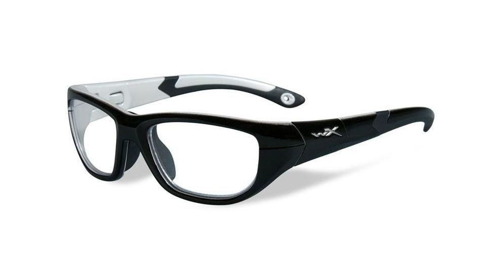 Wiley X WX Victory Single Vision Prescription Sunglasses, Gloss Black/Aluminum Pearl Frame, YFVIC03SV