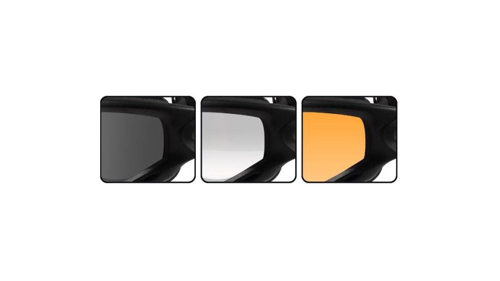 Wiley X Spear - Smoke Gray, Clear, Light Rust Lenses - Close-up SP293B