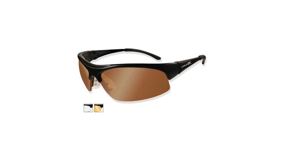 Wiley X B-2 Interchangeable Lens Sunglasses - Polarized Smoke Lens