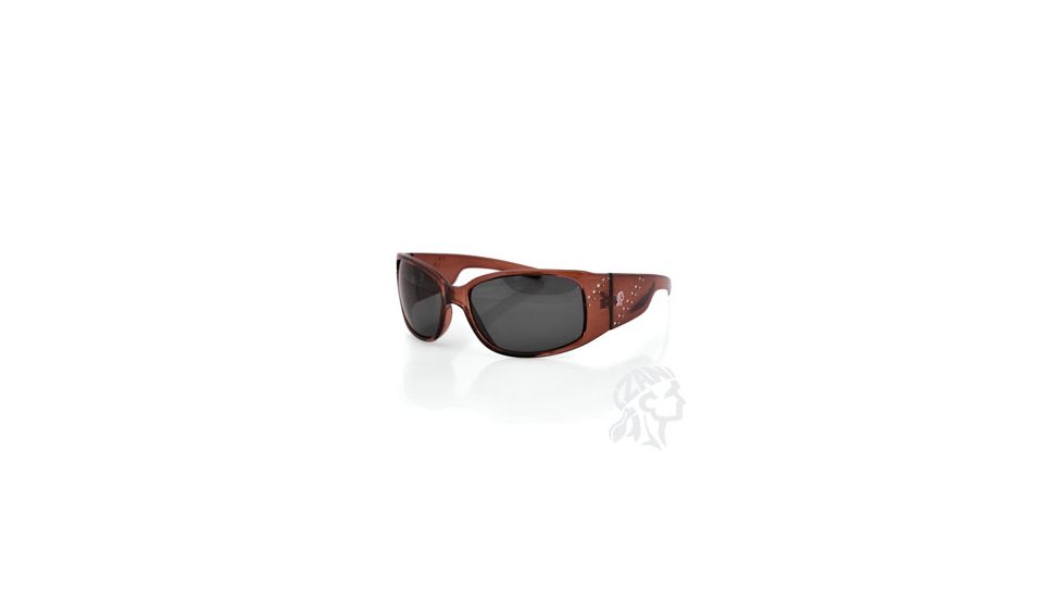 Zan Headgear Boise Sunglass, Smoked Lens, Crystal Brown Frame EZBE02