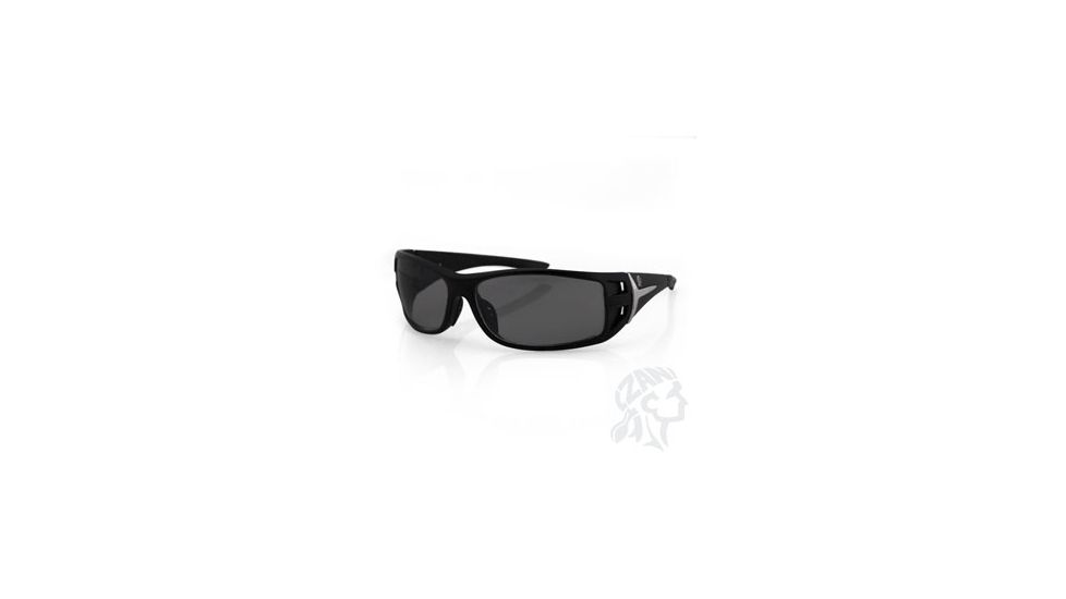 Idaho Sunglass, Shiny Black Frame, Smoked Lenses, One Size Fits Most