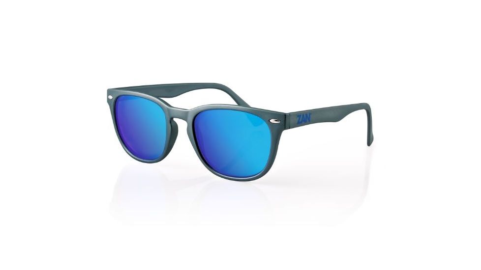 Zanheadgear NVS Sunglass,Matte Gunmetal Frame,Smoked Cyan Mirror Lense, Gunmetal, One Size Fits Most EZNV04