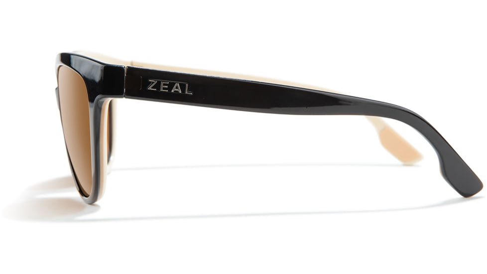Zeal Optics Ande Plant-Based Cat-Eye Fashion Polarized Sunglasses, Coffee/Copper, Medium, 11837