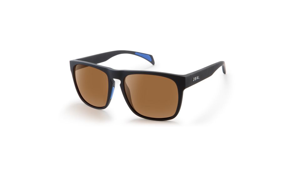 Zeal Optics Capitol Sunglasses, Matte Black Frame, Ellume Copper Lens, Polarized, 11316