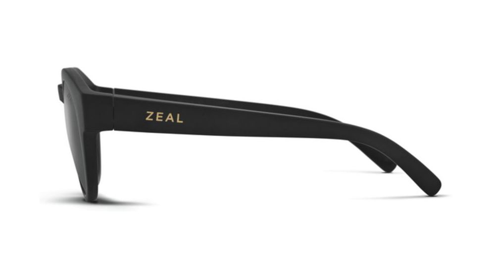 Zeal Optics Fleetwood Sunglasses, Matte Black Frame, Polarized Dark Grey Lens, Polarized, 10877