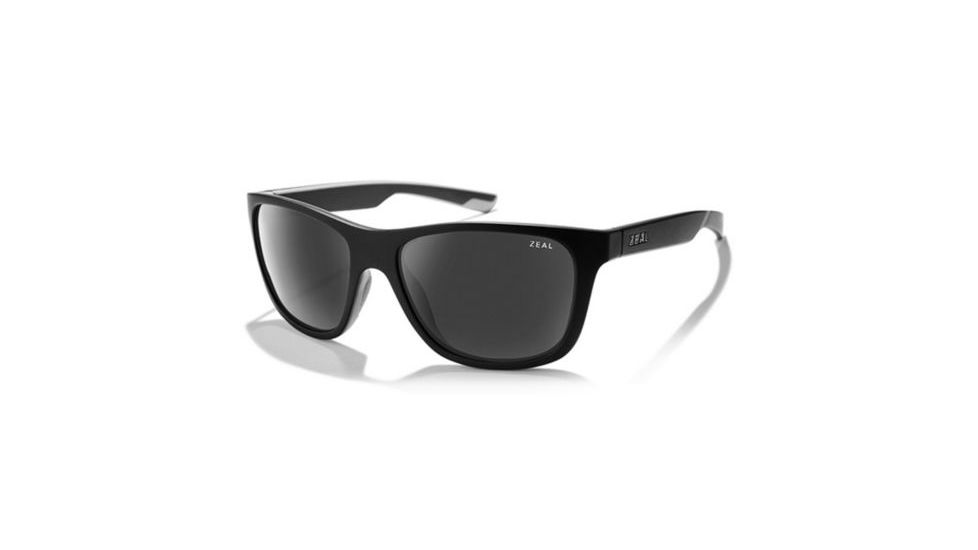 Zeal Optics Radium Polarized Sunglasses, Matte Black 11433