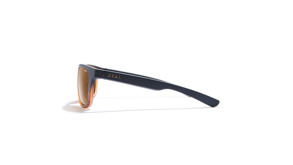 Zeal Optics Radium Polarized Sunglasses, Torched Woodgrain 11434