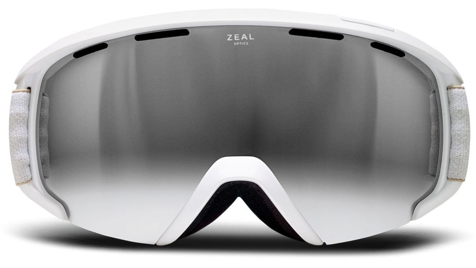 Zeal Optics Slate Ski Goggles, Upland Wheat Frame and Metal Mirror Optimum Lens 10264