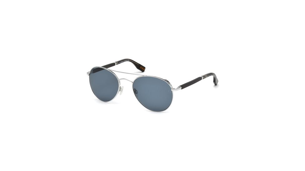 Zegna Couture ZC0002 Sunglasses - Shiny Rhodium Frame Color