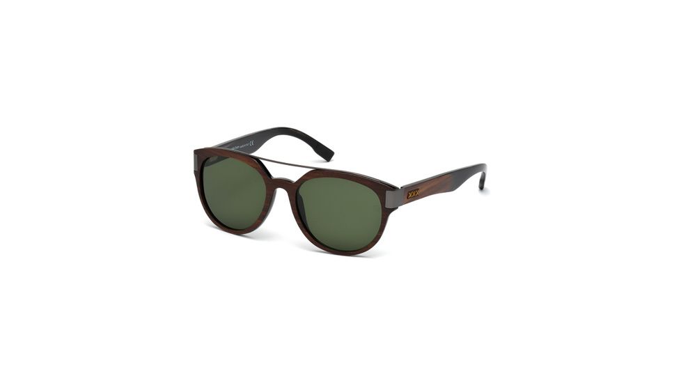Zegna Couture ZC0004 Sunglasses - Dark Brown Frame Color