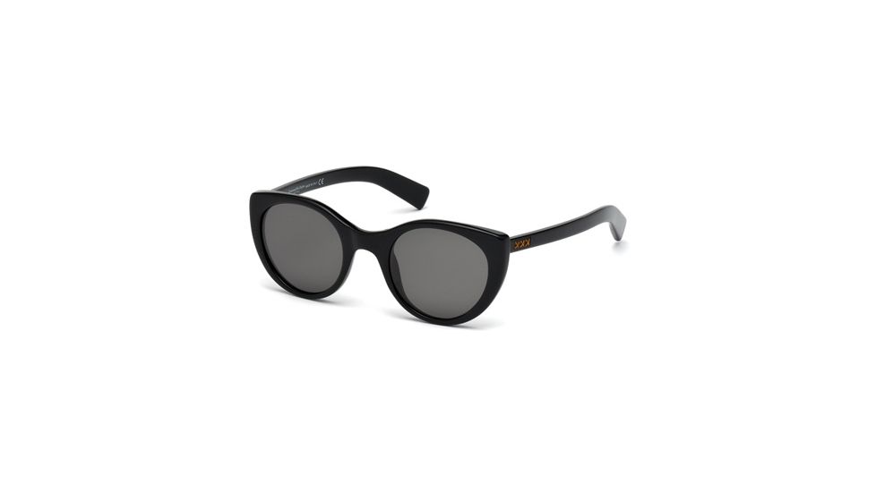 Zegna Couture ZC0009 Sunglasses - Shiny Black Frame Color
